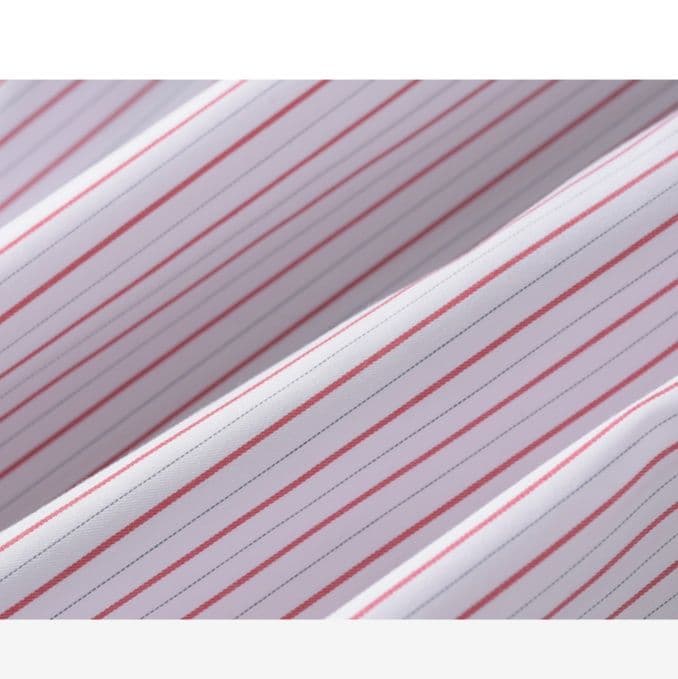 ストライプシャツ 優美ウエストリボン縦縞シャツ