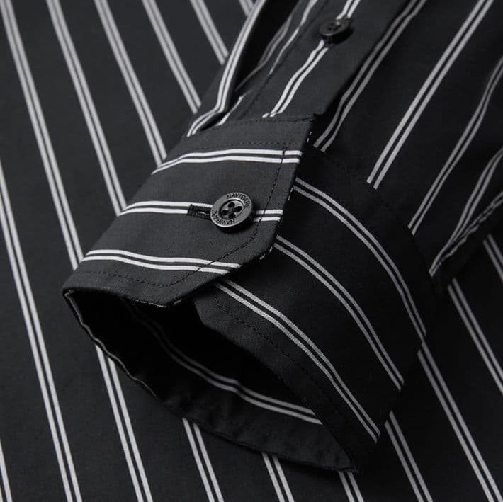 ストライプシャツ 縦縞柄ボタンダウンシャツ