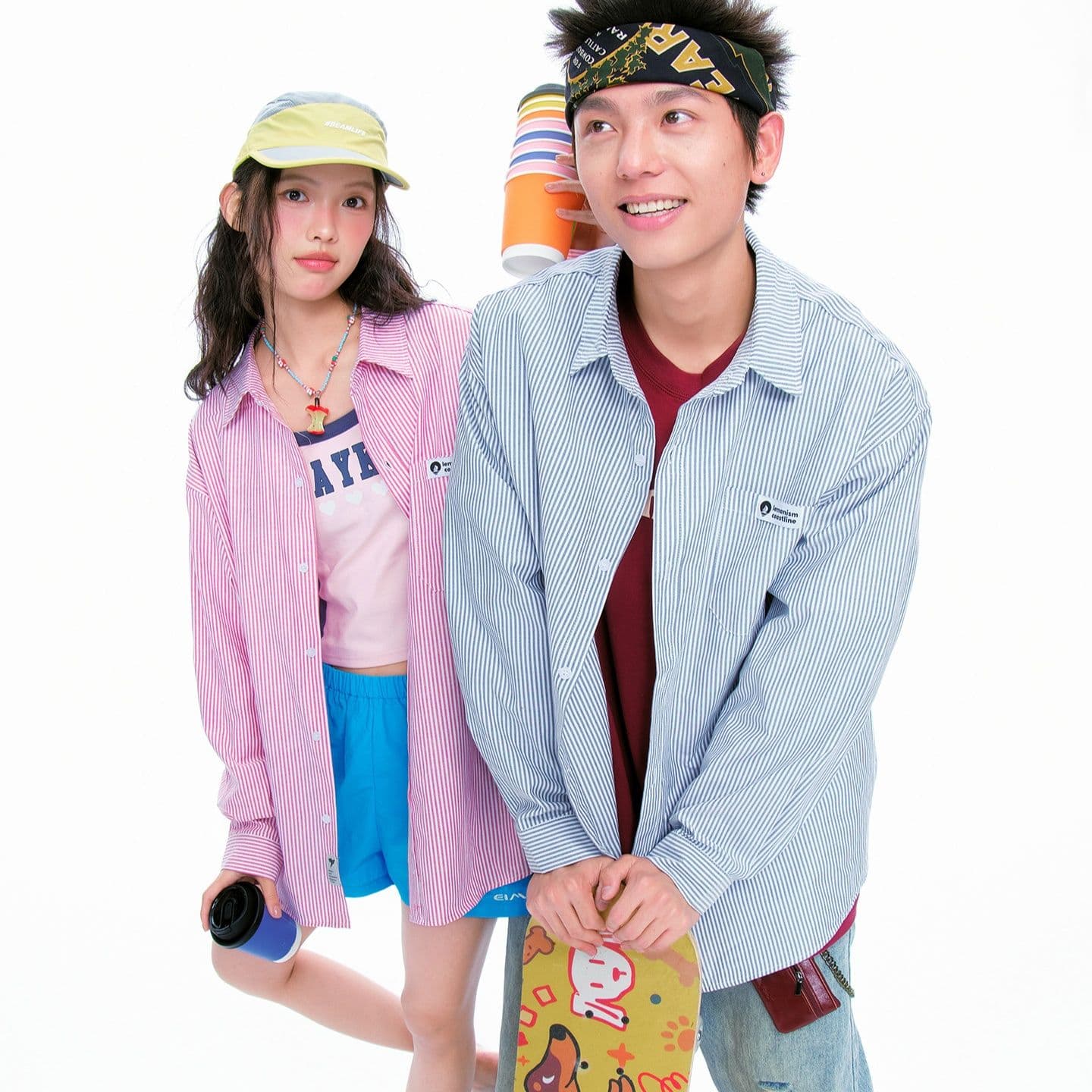 ストライプシャツ涼やかなリラックスシャツ