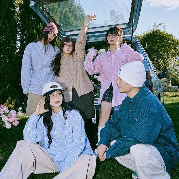 ストライプシャツ涼やかなリラックスシャツ