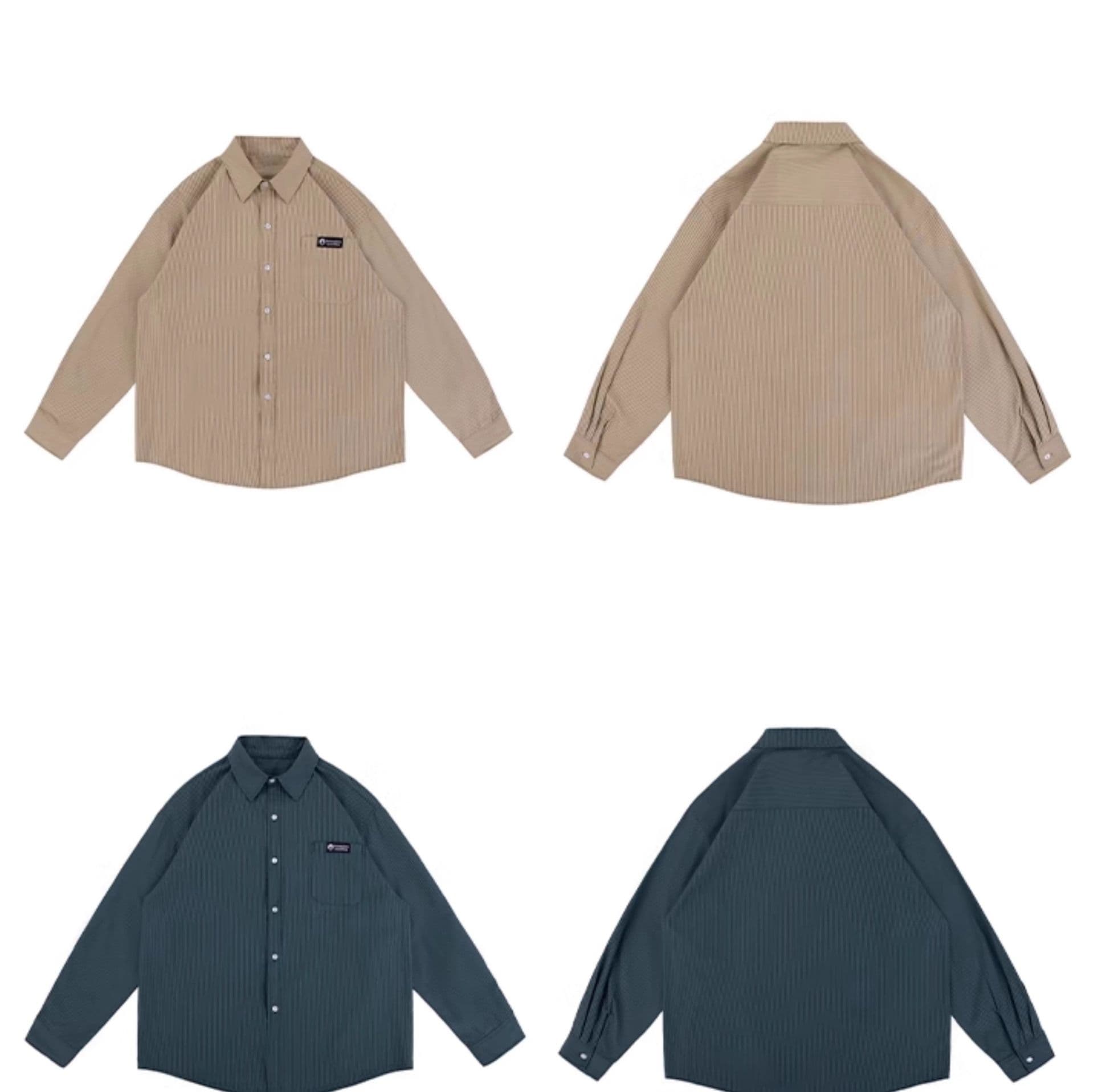 ストライプシャツ涼やかなリラックスシャツ