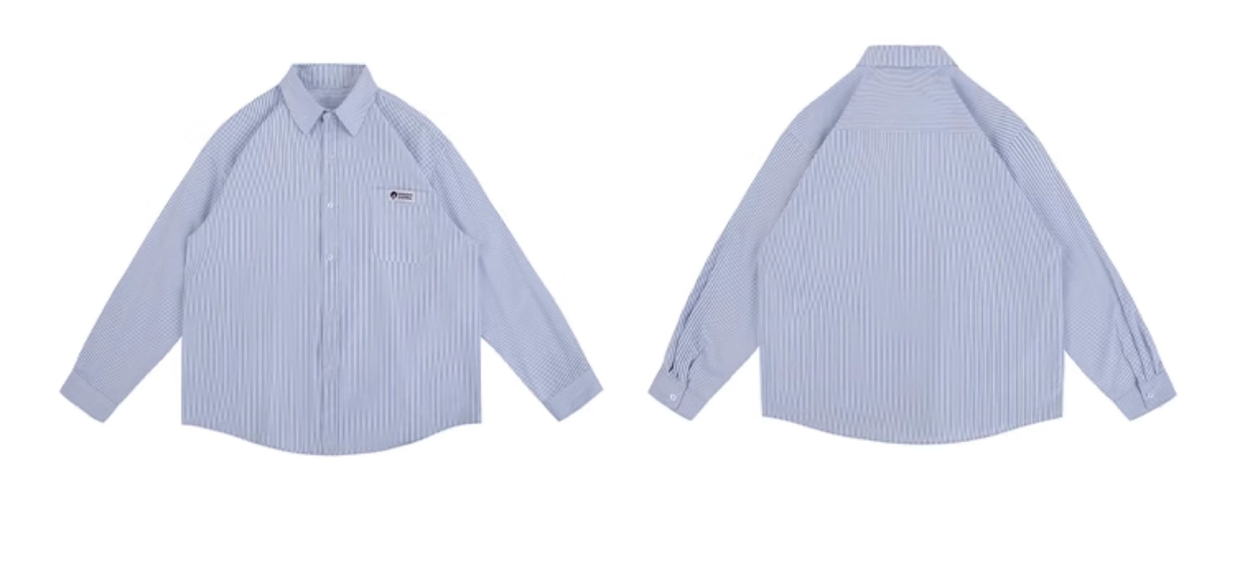 ストライプシャツ涼やかなリラックスシャツ