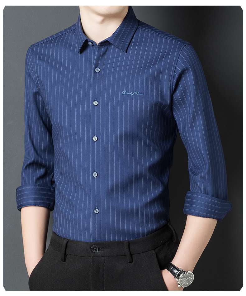 ストライプ シャツ ビジネスライン ストライプ ドレスシャツ