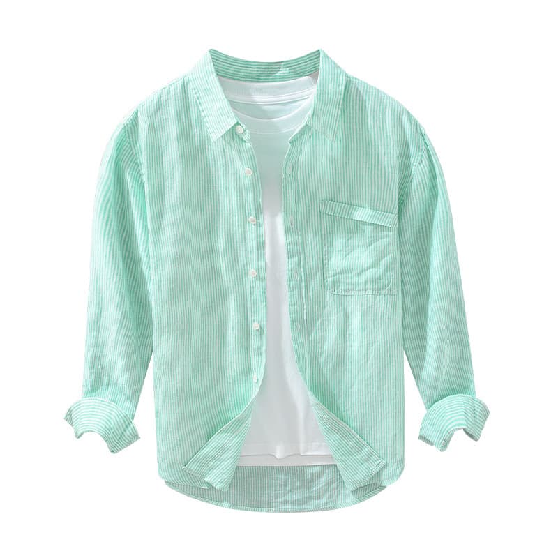 ストライプ シャツ さわやか リラックス ストライプシャツ