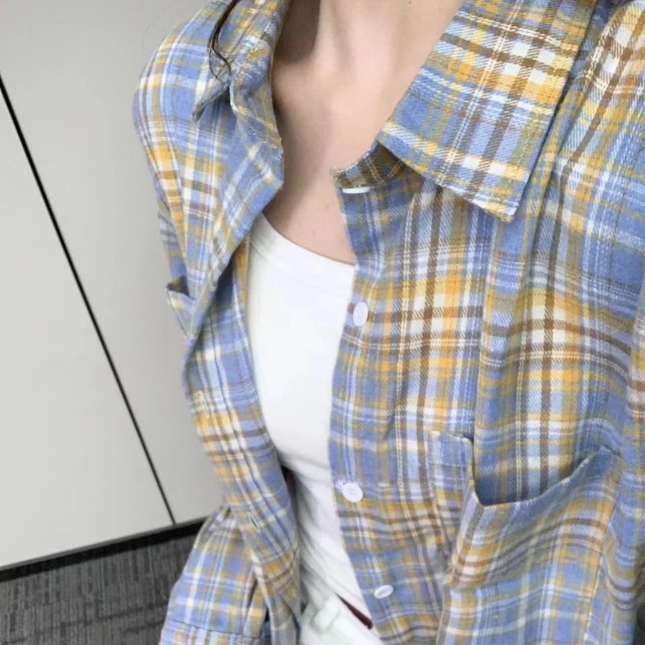ストライプ シャツ なめらかコットン チェック柄シャツ