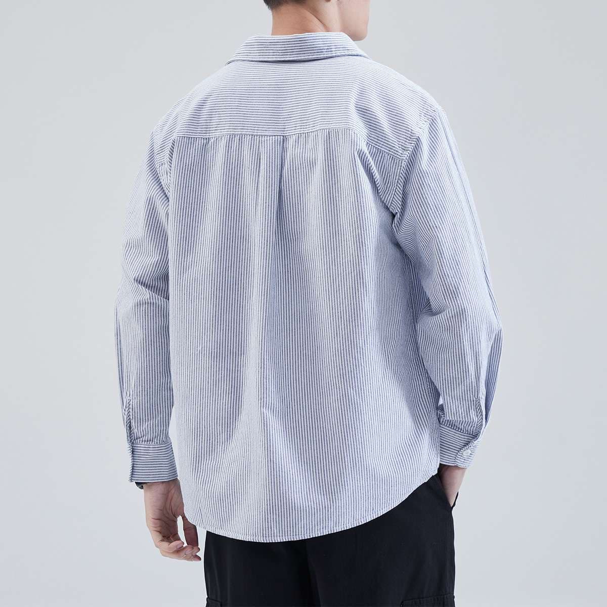 ストライプ シャツ メンズ ストライプ柄 カジュアルシャツ