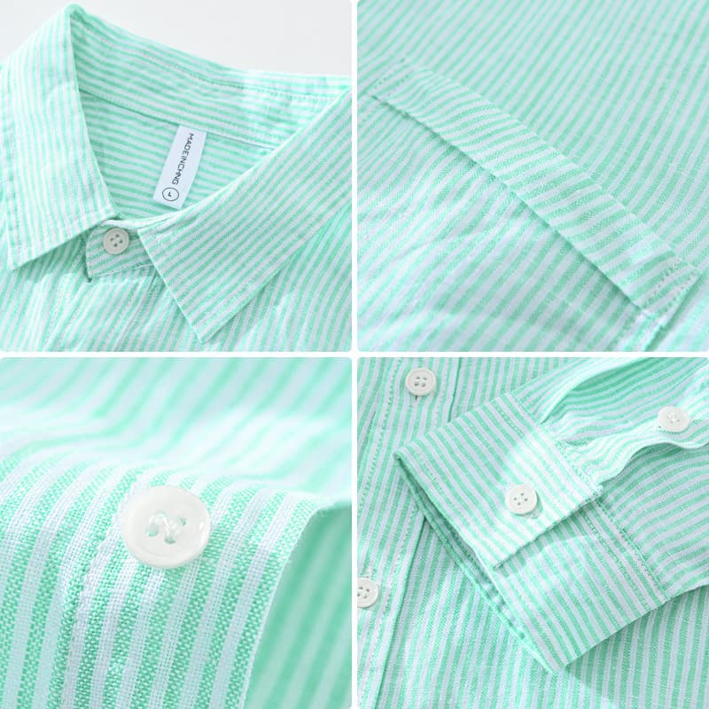 ストライプ シャツ さわやか リラックス ストライプシャツ