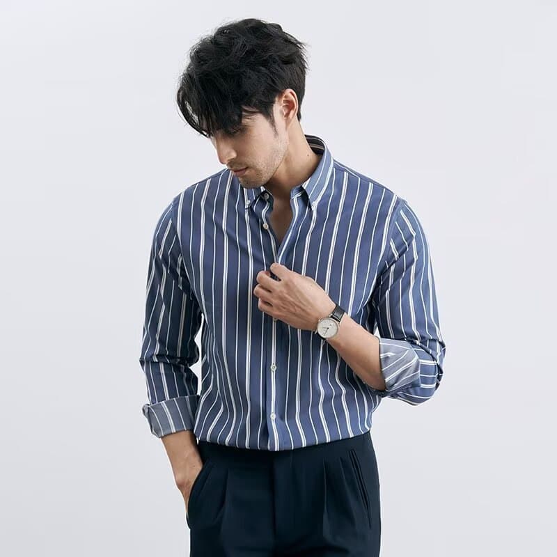 ストライプ シャツ メンズ ストライプ スタイリッシュシャツ