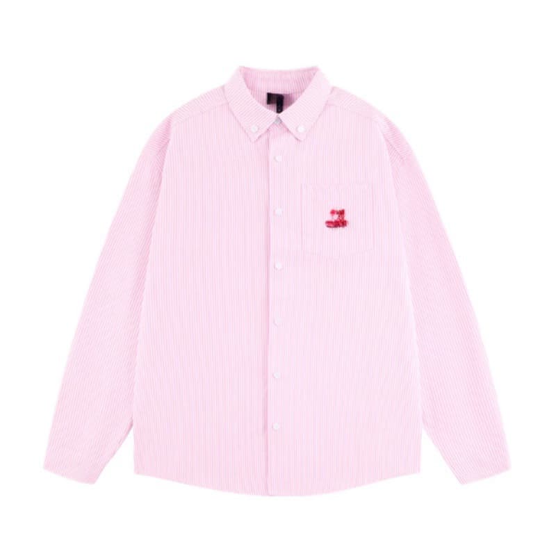 ストライプ シャツ ゆったりシルエット ストライプ柄 シャツ