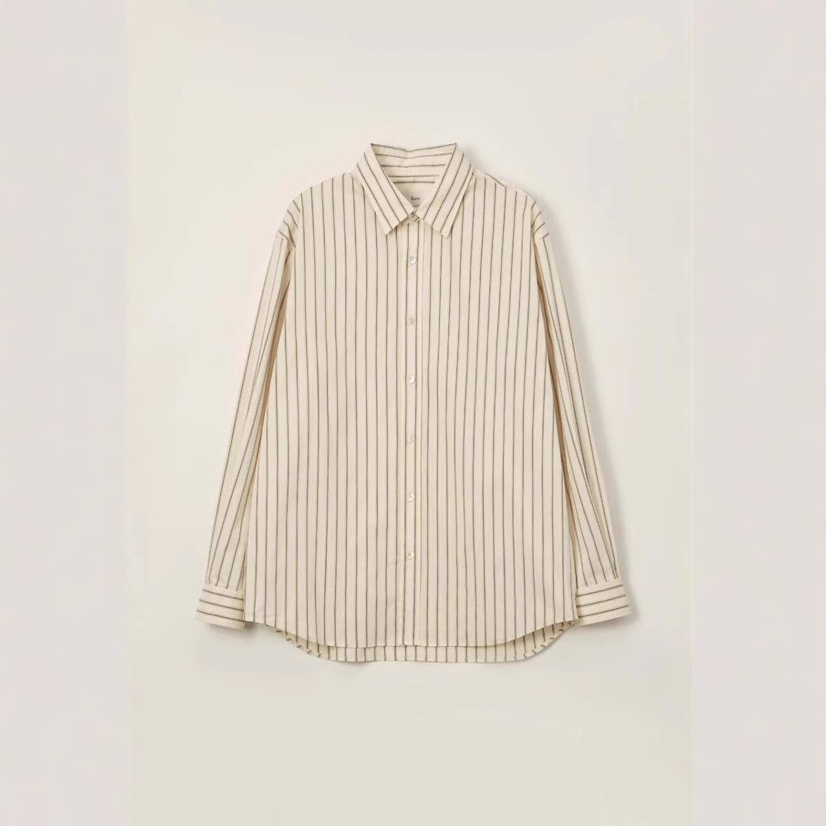 ゆったりシルエット ストライプ シャツ