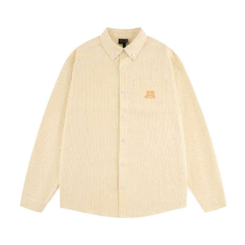 ストライプ シャツ ゆったりシルエット ストライプ柄 シャツ