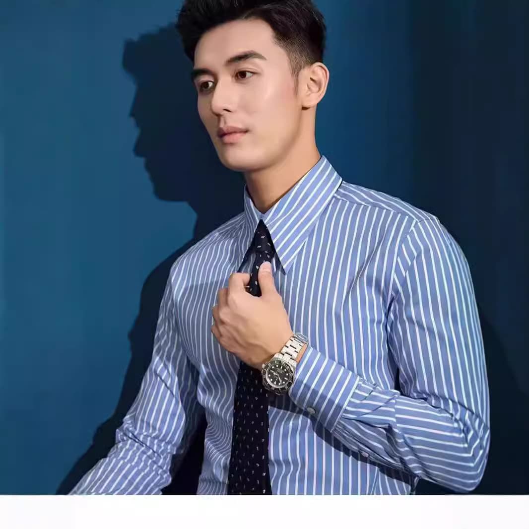 ストライプ シャツ 清涼感溢れる上質ストライプドレスシャツ