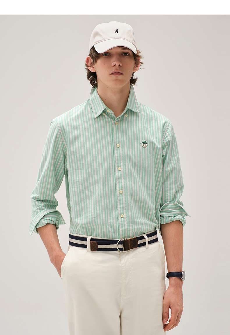 ストライプ シャツ クラシカル ストライプ 長袖シャツ