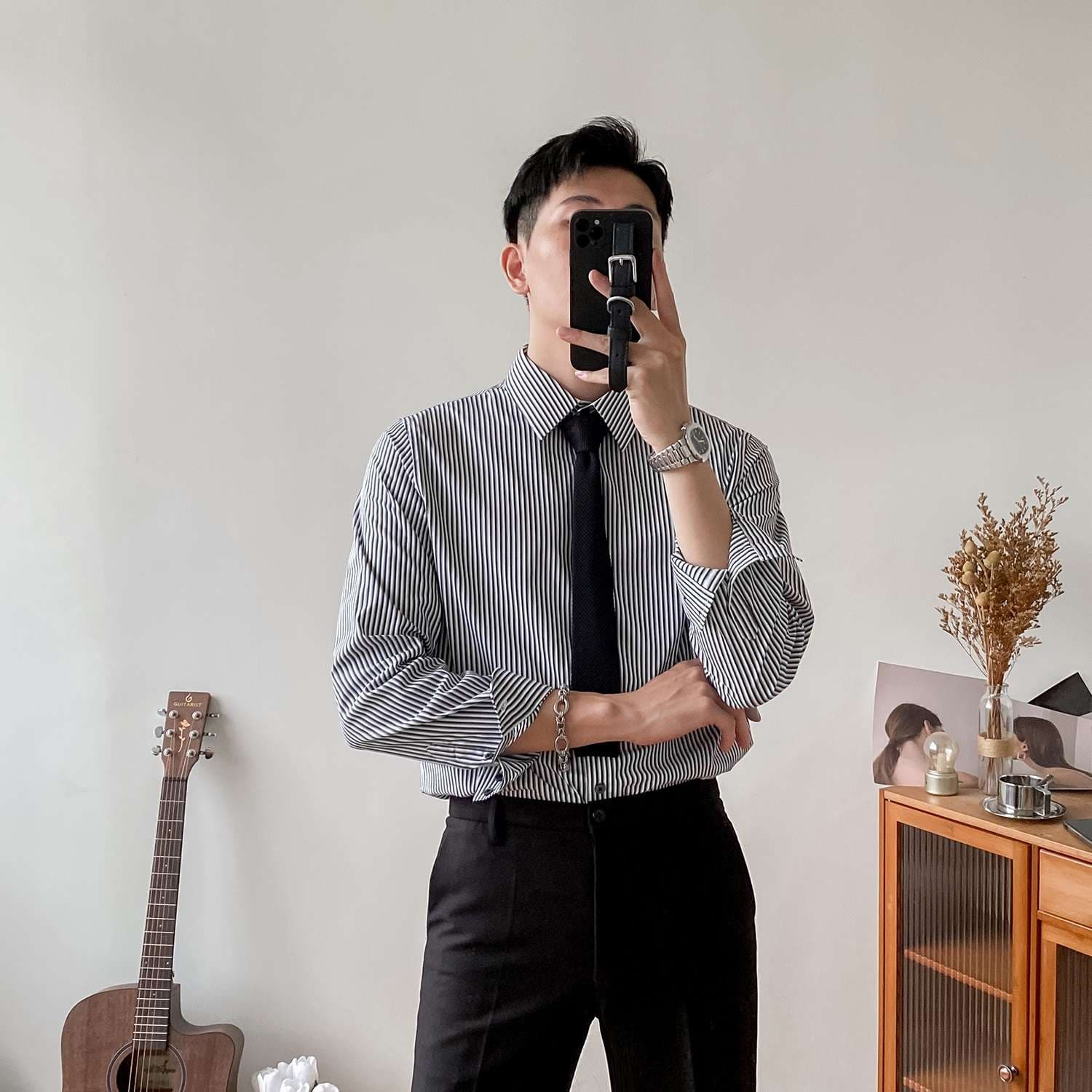 ストライプ シャツ すっきり着こなせるストライプ ドレスシャツ