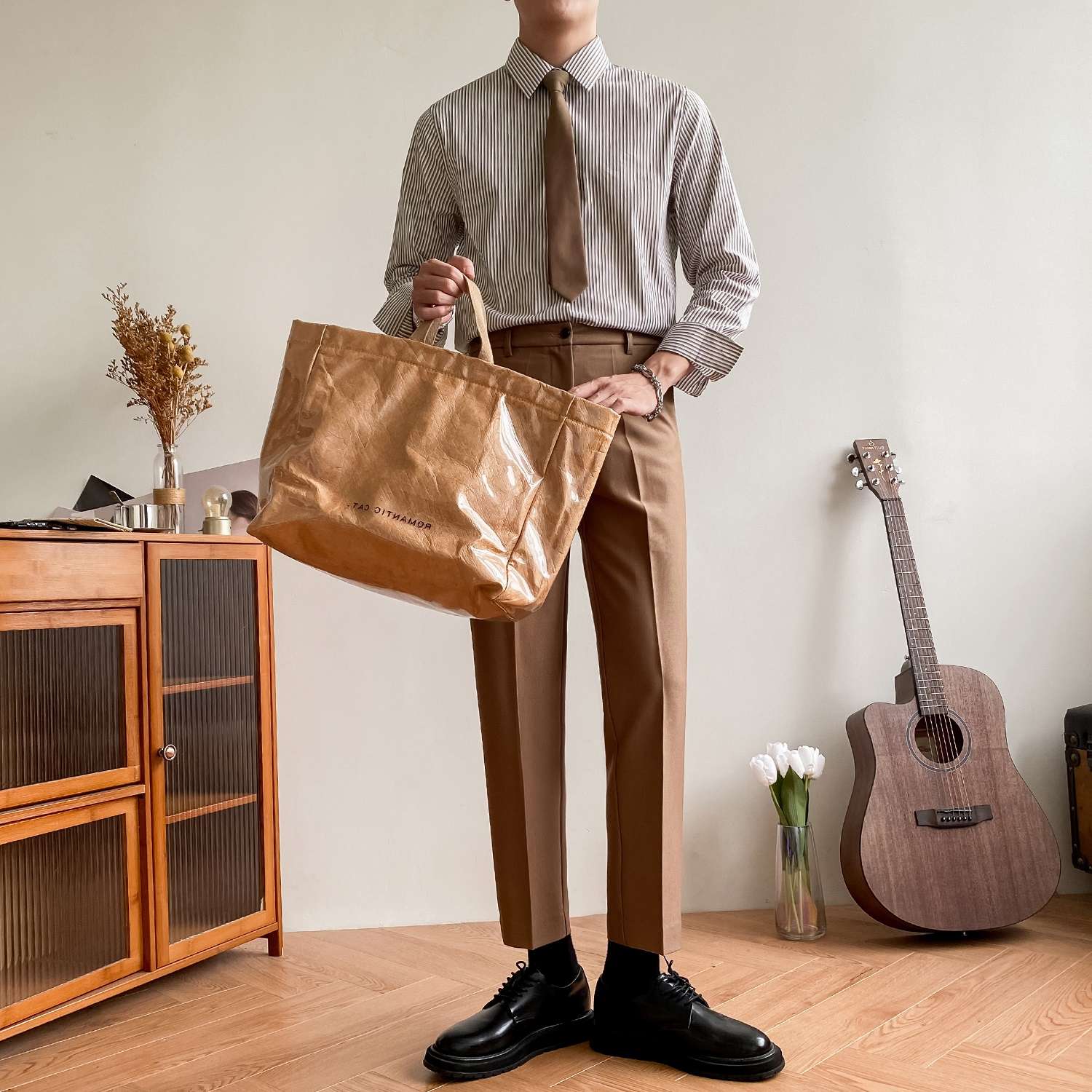 ストライプ シャツ すっきり着こなせるストライプ ドレスシャツ